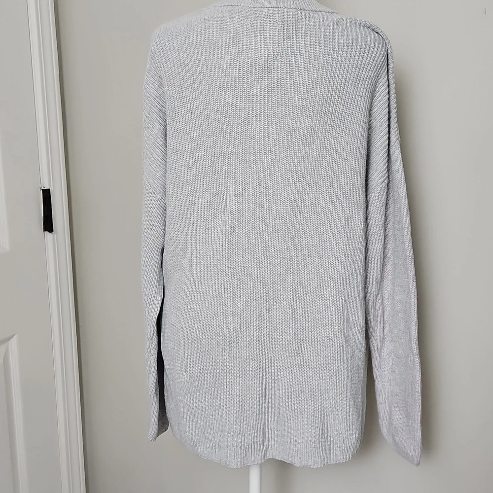 Aerie Women's Gray Heanley Oversized Knit Sweater Size S - Picture 11 of 13